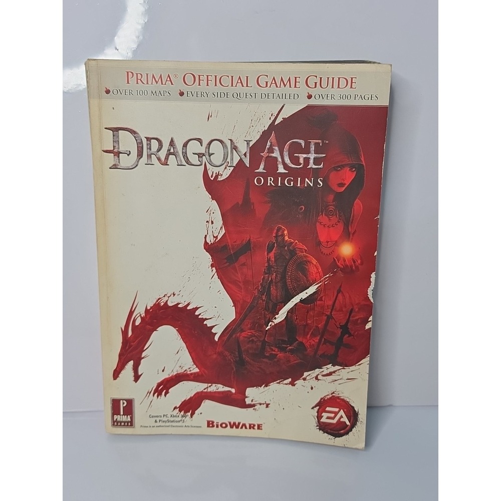 Dragon Age Origins Official Prima Game Guide Book Xbox 360 PS3 PC 2009